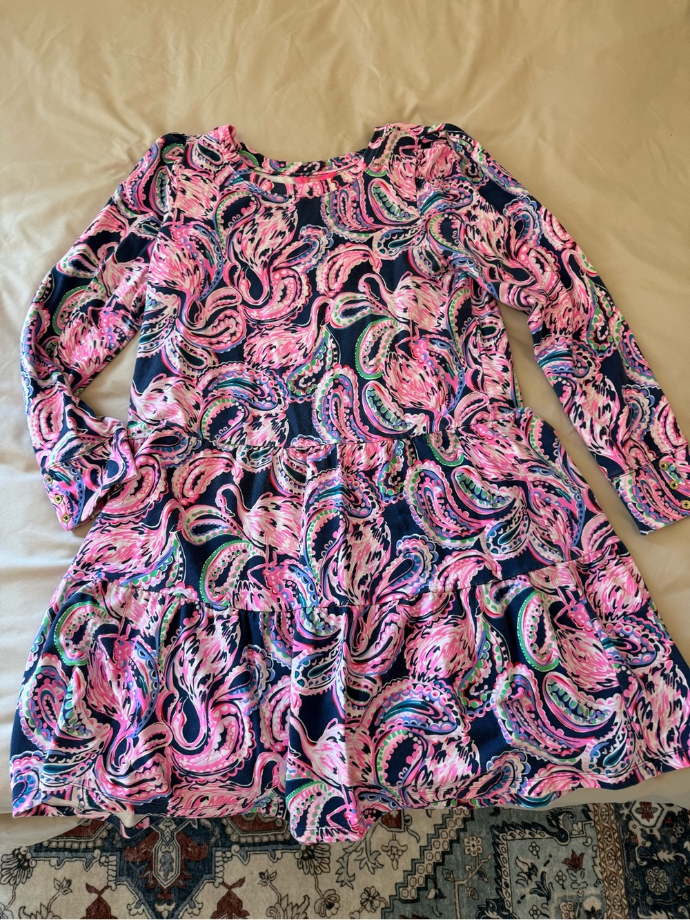 Lilly Pulitzer Mini Arlette dress in Flock to the Top.